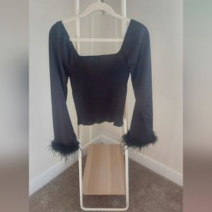 Watermelon Sugar Chic Black Top Women's M